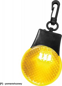 R.E.I.S. KEYLED - odblaskowy brelok z diodami LED - pomarańczowy. 1