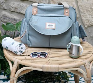 Beaba Beaba Bidon termiczny termobutelka ze słomką 250 ml Sage green 10