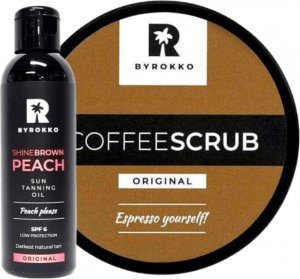 Byrokko Byrokko Coffee Scrub Peeling Do Ciała + Shine Brown 1