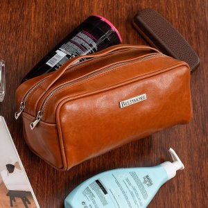 Beltimore Kosmetyczka męska skórzana saszetka brązowa J46 (J46tan) 7