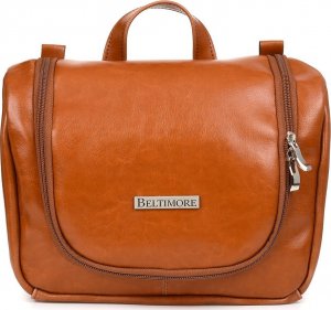 Beltimore Beltimore kosmetyczka Skórzana premium saszetka brązowa J47 3