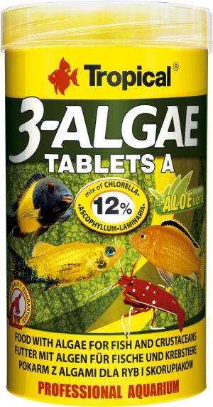 Tropical Pokarm dla ryb 3-Algae Tablets A 50ml/36g (20732) 1