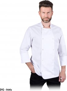 R.E.I.S. MEZZO - bluza kucharska męska z długim rękawem, 65% poliester, 35% bawełna XL 1