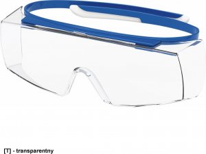 Uvex UX-OO-OTG - transparentne okulary ochronne, szybka wykonana z bezbarwnego poliwęglanu. 1