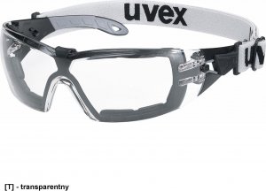 Uvex UX-OO- GUARD - transparentne okulary ochronne, szybka wykonana z bezbarwnego poliwęglanu. 1
