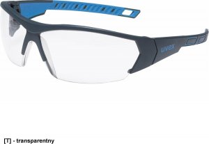 Uvex UX-OO-WORKS - szaro/stalowe okulary ochronne, filtr UV 400, niezaparowująca powłoka, klasa optyczna - transparentny;żółty 1