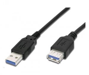 Kabel USB PremiumCord USB-A - USB-A 0.5 m Czarny (ku3paa05bk) 1