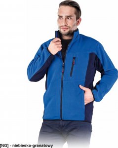 R.E.I.S. POLAR-TWIN - bluza polarowa zapinana na suwak, 100% poliester, 290 g/m - czerwono-czarny L 2