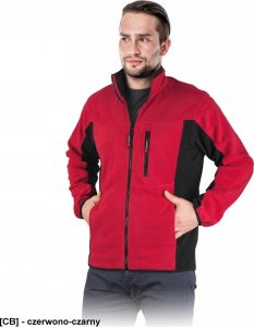 R.E.I.S. POLAR-TWIN - bluza polarowa zapinana na suwak, 100% poliester, 290 g/m - szaro-czarny 2XL 1