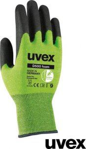 Uvex RUVEX-D500FOAM - Rękawice ochronne, wysoka odporność na ścieranie dzięki innowacyjnej powłoce Soft -Grip 9 1