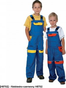 Ardon ARDON COOL TREND - spodnie ogrodniczki dziecięce - Niebiesko-czerwony H8702 98 1