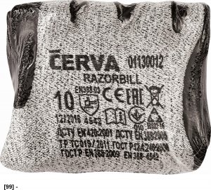 CERVA RAZORBILL - rękawice odporne na przecięcie i przekłucie 11 5