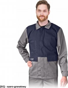R.E.I.S. WELD-J - Bluza trudnopalna dla spawaczy, antyelektrostatyczna, 99% bawełna 3XL 1