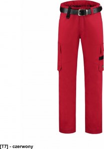 TRICORP Work Pants Twill T64 - ADLER - Spodnie robocze unisex, 245 g/m, 35% bawełna, 65% poliester, - czerwony - rozmiar 54 1