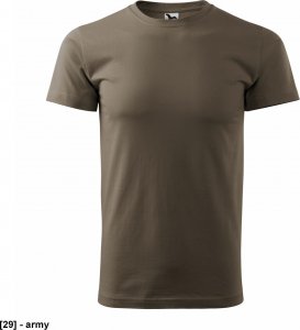 MALFINI Basic 129 - ADLER - Koszulka męska, 160 g/m - ARMY S 1