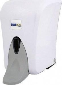 Dozownik do mydła Faneco - Dozownik łokciowy do mydła w płynie, 1l, z wytrzymałego tworzywa AB 1
