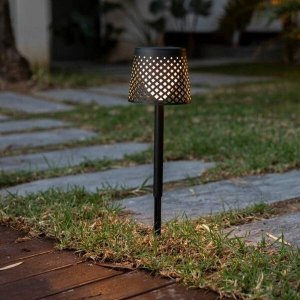 New Garden NEW GARDEN lampa ogrodowa GRETA SOLAR NEGRO 5in1 czarna 2