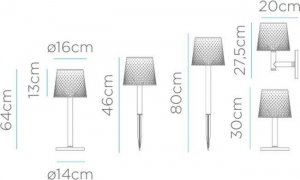 New Garden NEW GARDEN lampa ogrodowa GRETA SOLAR NEGRO 5in1 czarna 7