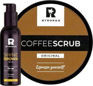 Byrokko Byrokko Coffee Scrub Peeling Do Ciała + Shine Brown Oil 1
