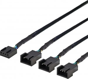 Deltaco DELTACO splitter för PWM-fläktar, 4-pi 1