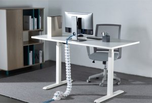 Organizer WP Organizer kabli, Maskownica do kabli regulowana, biały, 1.3m, Powerton 3