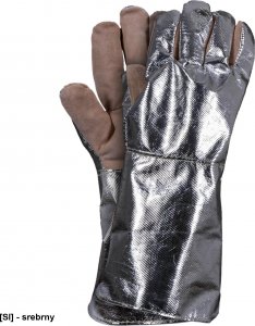 TLHR-RK5 - rękawice ochronne żaroodporne, pięciopalcowe dwie długości 43 lub 55 cm 11 (43 cm) 1
