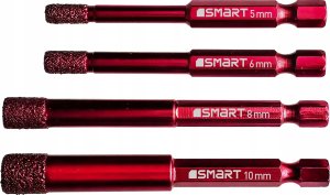 SMART365 Otwornice diamentowe do gresu 5-10mm HEX 4szt. 2