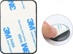 4kom.pl Blaszki magnetyczne MetalPlate Magnetic do uchwytu samochodowego 4-Pack Black 2