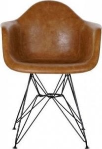 DKD Home Decor Krzesło DKD Home Decor Czarny Poliuretan Metal Wielbłądzi (64 x 60 x 84 cm) 1