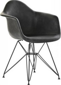 DKD Home Decor Krzesło z Podłokietnikami DKD Home Decor Ciemny szary Metal PU (64 x 59 x 84 cm) 1