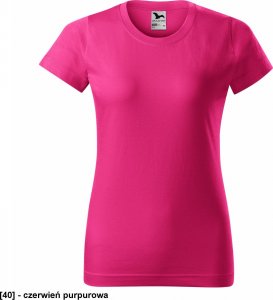 MALFINI Basic 134 - ADLER - Koszulka damska, 160 g/m - czerwień purpurowa 2XL 1