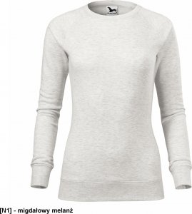 MALFINI Merger 416 - ADLER - Bluza damska, 280 g/m, 65% poliester, 35% bawełna - migdałowy melanż XS 1