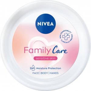 NIVEA_Family Care Sensitive Skin lekki krem nawilżający do twarzy, ciała i dłoni 450ml 1