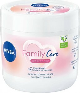 Nivea Family Care Sensitive Skin lekki krem nawilżający do twarzy, ciała i dłoni 450ml 2