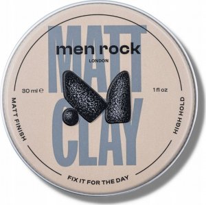 MENROCK_Matt Clay High Hold Matt Finish matowa glinka do włosów dla mężczyzn 30ml 1