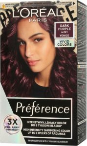 Loreal Loreal Preference Vivid Colors Farba do włosów nr 4.261 Dark Purple (Venice) 1op. 1