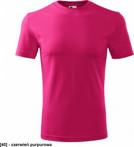 MALFINI Classic New 132 - ADLER - Koszulka męska, 145 g/m - czerwień purpurowa S 1