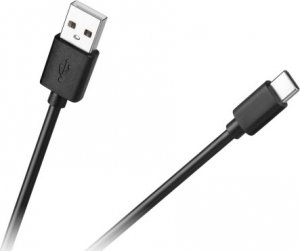 Kabel USB Cabletech USB-A - USB-C 1 m Czarny (KPO3949-1) 1