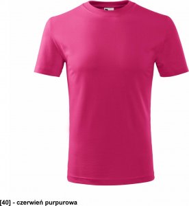 MALFINI Classic New 135 - ADLER - Koszulka dziecięca, 145 g/m - czerwień purpurowa 146 cm/10 lat 1
