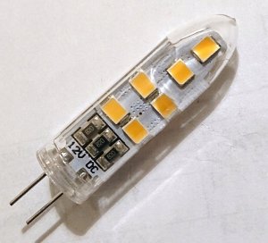 Żarówka SMD LED G4 3W zimna lub ciepła 12V w plast 1