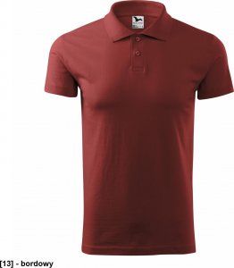 MALFINI Single J. 202 - ADLER - Koszulka polo męska, 180 g/m, - bordowy - rozmiar L 1