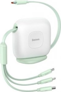 Kabel USB Baseus USB-C - USB-C + microUSB + Lightning 1.7 m Zielony (BSU3519) 1