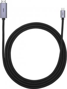 Kabel USB Baseus USB-C - HDMI 1 m Czarny (BSU3528) 1