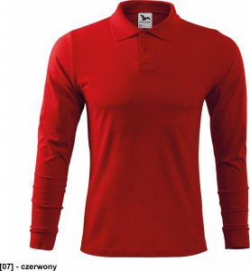 MALFINI Single J. LS 211 - ADLER - Koszulka polo męska, 180 g/m, 100% bawełna, - czerwony - rozmiar 2XL 1