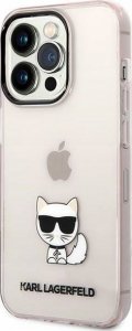 Karl Lagerfeld Etui Karl Lagerfeld KLHCP14XCTTRI Apple iPhone 14 Pro Max hardcase różowy/pink Transparent Choupette Body 7