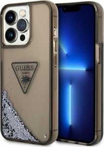 Guess Etui Guess GUHCP14XLFCTPK Apple iPhone 14 Pro Max czarny/black hardcase Liquid Glitter Palm Collection 1