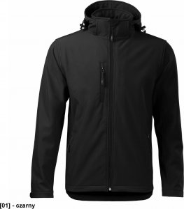 MALFINI Performance 522 - ADLER - Softshell kurtka męska, 300 g/m, 6% elastan, 94% poliester, - czarny - rozmiar 2XL 1