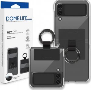 WHITESTONE DOME Etui Whitestone Clear Case Ring Samsung Galaxy Z Flip 4 Black 1