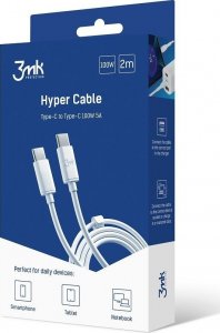 Kabel USB 3MK USB-C - USB-C 2 m Biały (brak) 2