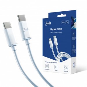 Kabel USB 3MK USB-C - USB-C 2 m Biały (brak) 4